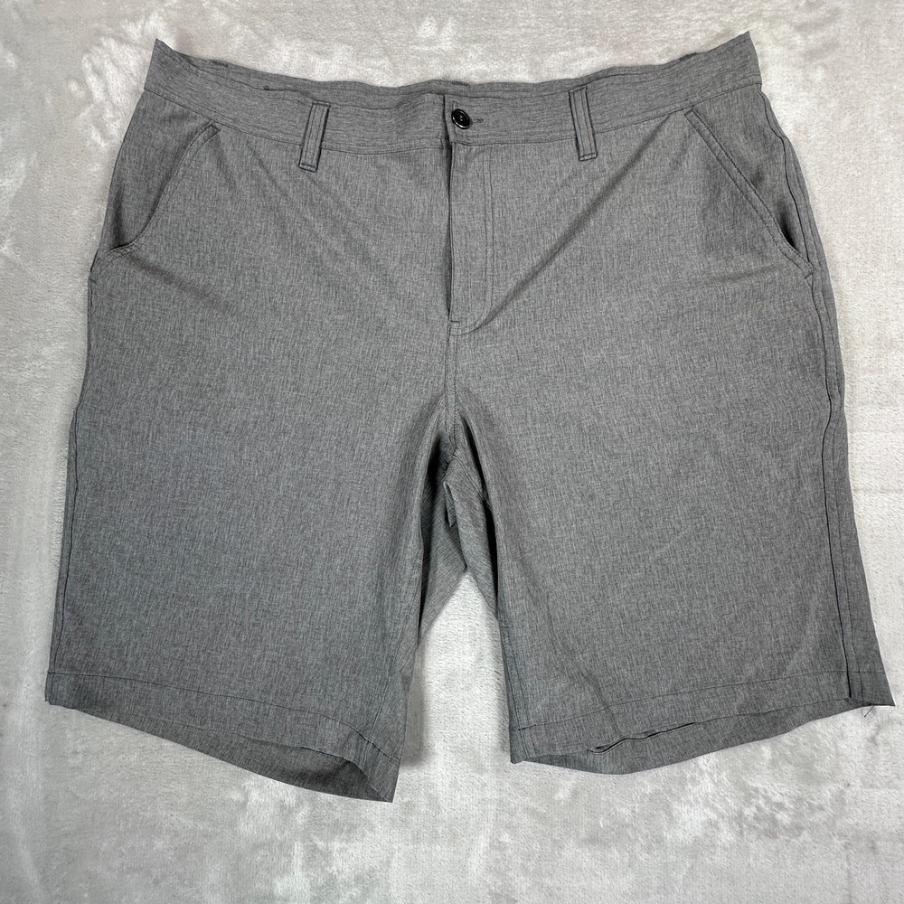 CoolKeep Golf Shorts Mens 40 Gray Stretch Performance Moisture Wicking Bottom